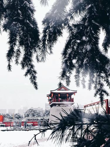 古城初雪，夢回大唐