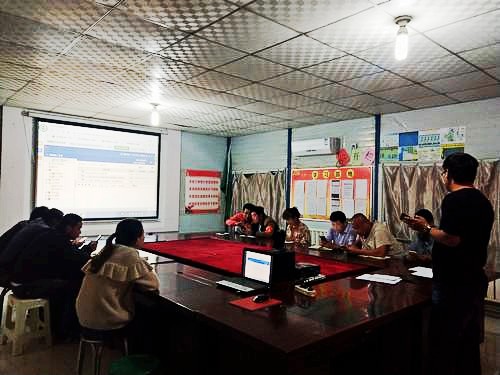 陜煤建設(shè)澄合分公司第十二項目部OA系統(tǒng)練兵開始了