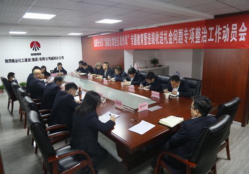 咸陽(yáng)分公司召開(kāi)“講政治敢擔(dān)當(dāng)改作風(fēng)”專(zhuān)題教育暨違規(guī)收送禮金問(wèn)題專(zhuān)項(xiàng)整治工作動(dòng)員會(huì)