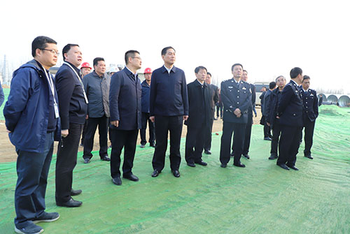 陜西省副省長(zhǎng)胡明朗視察陜煤建設(shè)漢中分公司鋪鎮(zhèn)污水廠截污干管項(xiàng)目