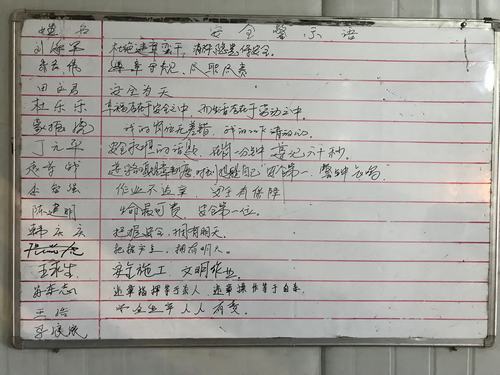 陜煤建設(shè)洗選煤運(yùn)營公司紅柳林洗煤廠項(xiàng)目部檢修班開展“人人守安全說警句”活動