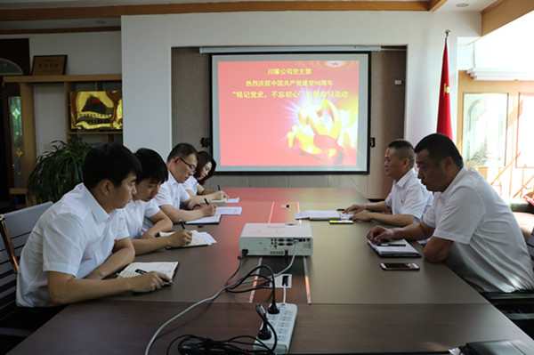 陜煤建設(shè)川耀公司開展“銘記黨史，不忘初心”主題黨日活動