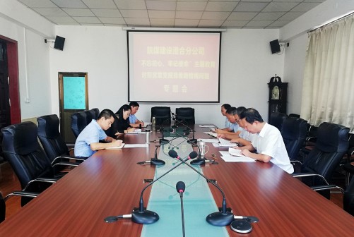 陜煤建設(shè)澄合分公司召開(kāi)對(duì)照黨章黨規(guī)找差距暨調(diào)研檢視問(wèn)題專題會(huì)