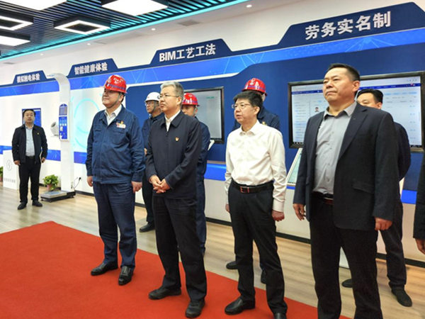 渭南市委副書記、市長陳曉勇視察龍鋼機(jī)械化綜合一次料場項(xiàng)目建設(shè)情況