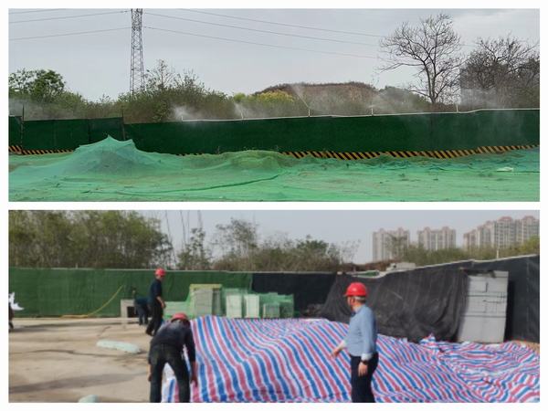 陜煤建設(shè)韓城分公司土一項目部問診“揚塵治理” 現(xiàn)場“把脈開方”