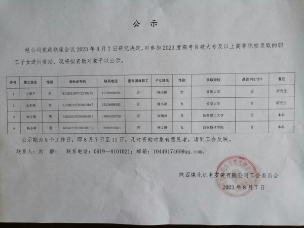 您有一筆助學(xué)金，請(qǐng)查收！