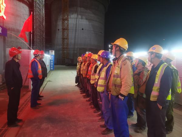 陜煤建設(shè)天工公司彬長660MWCFB示范電廠工程項目部：凝心聚力拼百日，齊抓共管保安全