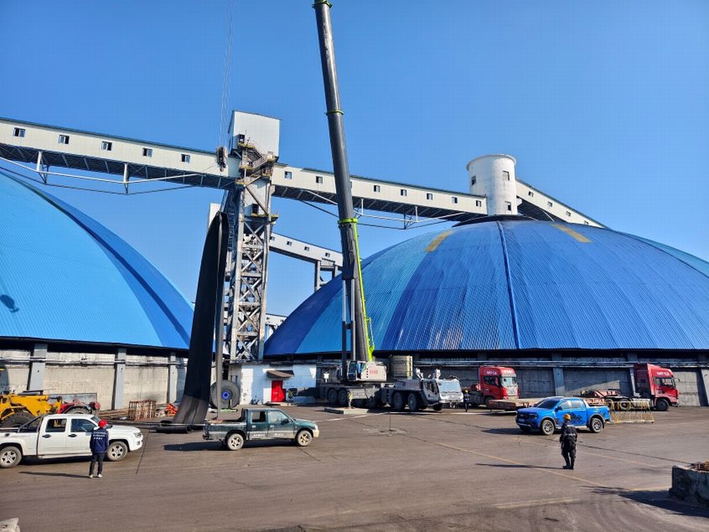 陜煤建設(shè)洗選煤運營公司第三項目部：風雨無阻保生產(chǎn)，103 膠帶機更換帶面工程紀實