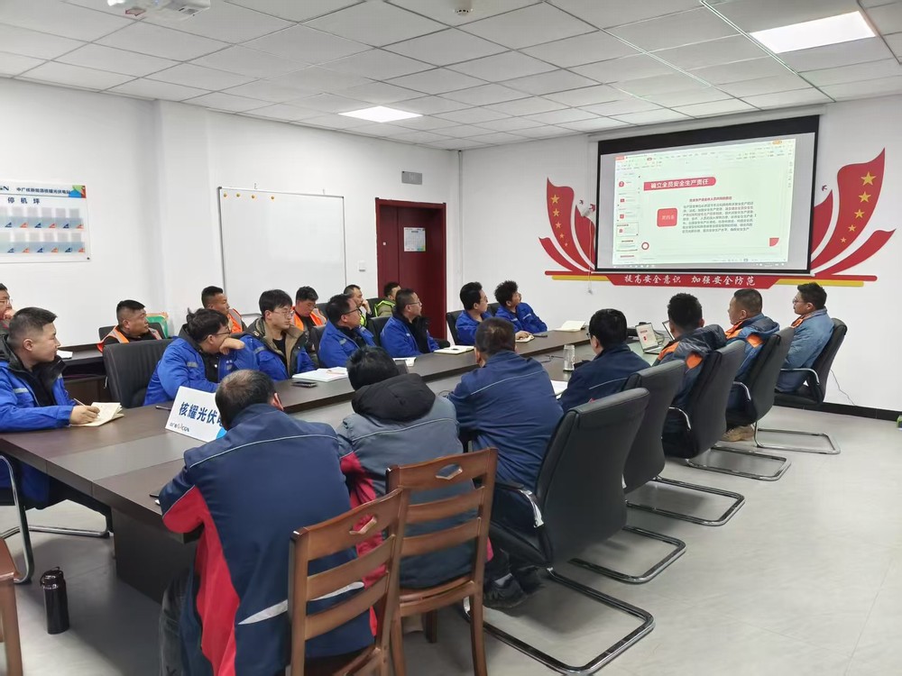 陜煤建設(shè)西北分公司機(jī)電安裝項(xiàng)目部：復(fù)工安全大如天，教育演練兩手抓