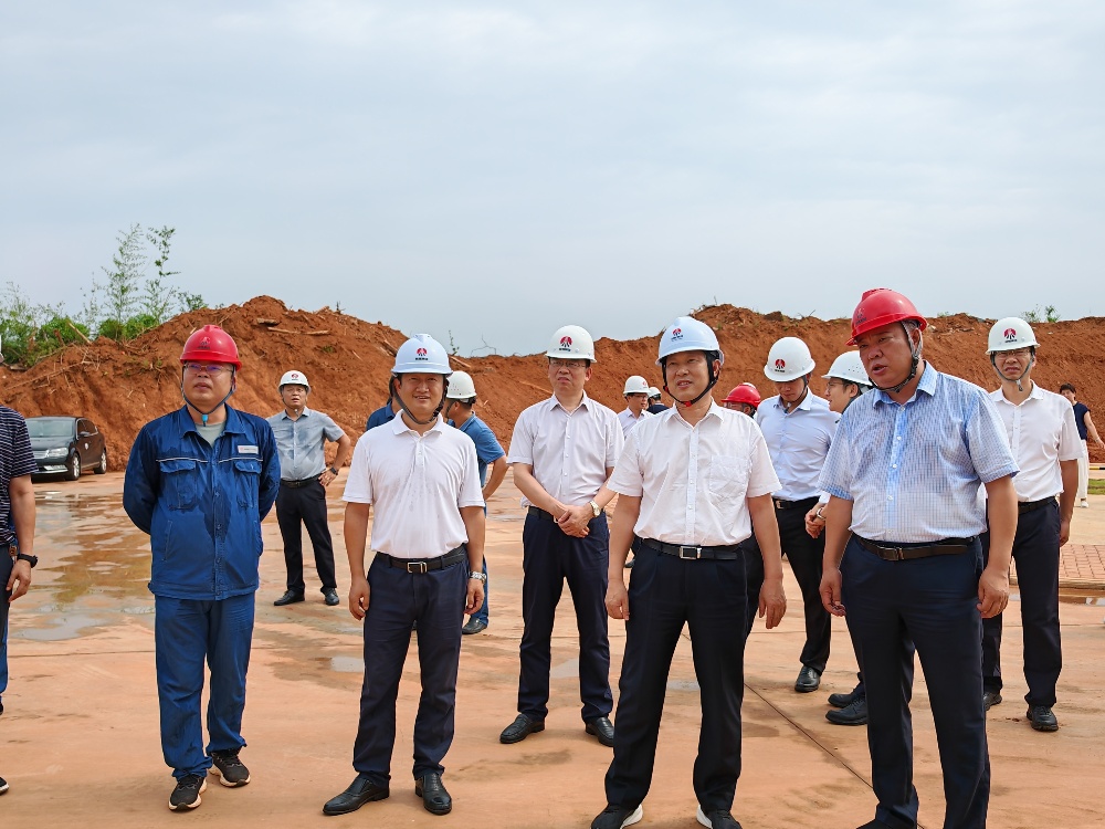 岳陽市委副書記、市長李摯一行深入天工公司項目一線檢查指導