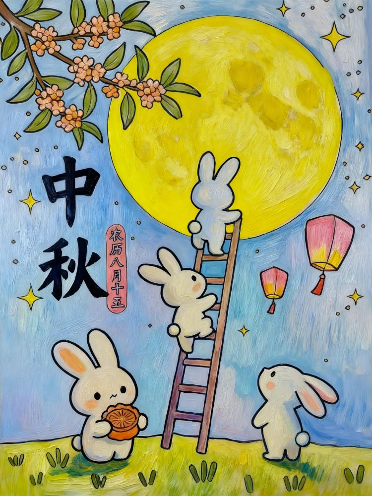 喜迎團(tuán)圓月，妙筆繪中秋