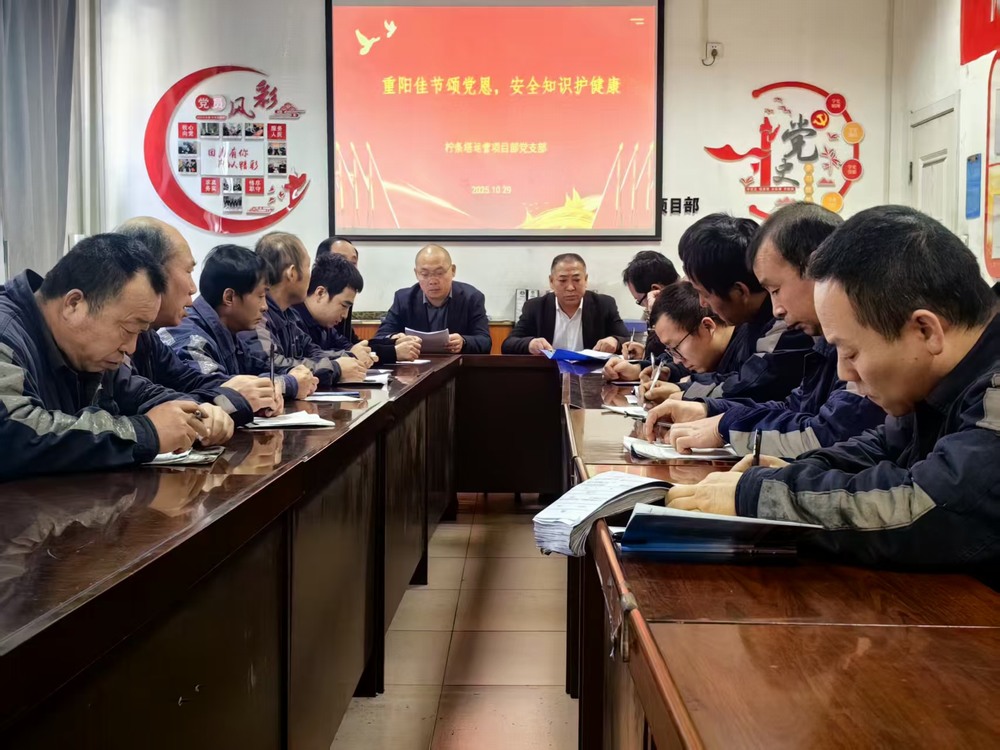 陜煤建設(shè)洗選煤運(yùn)營公司檸條塔運(yùn)營項(xiàng)目部黨支部開展 “情暖金秋，愛在重陽”主題黨日活動