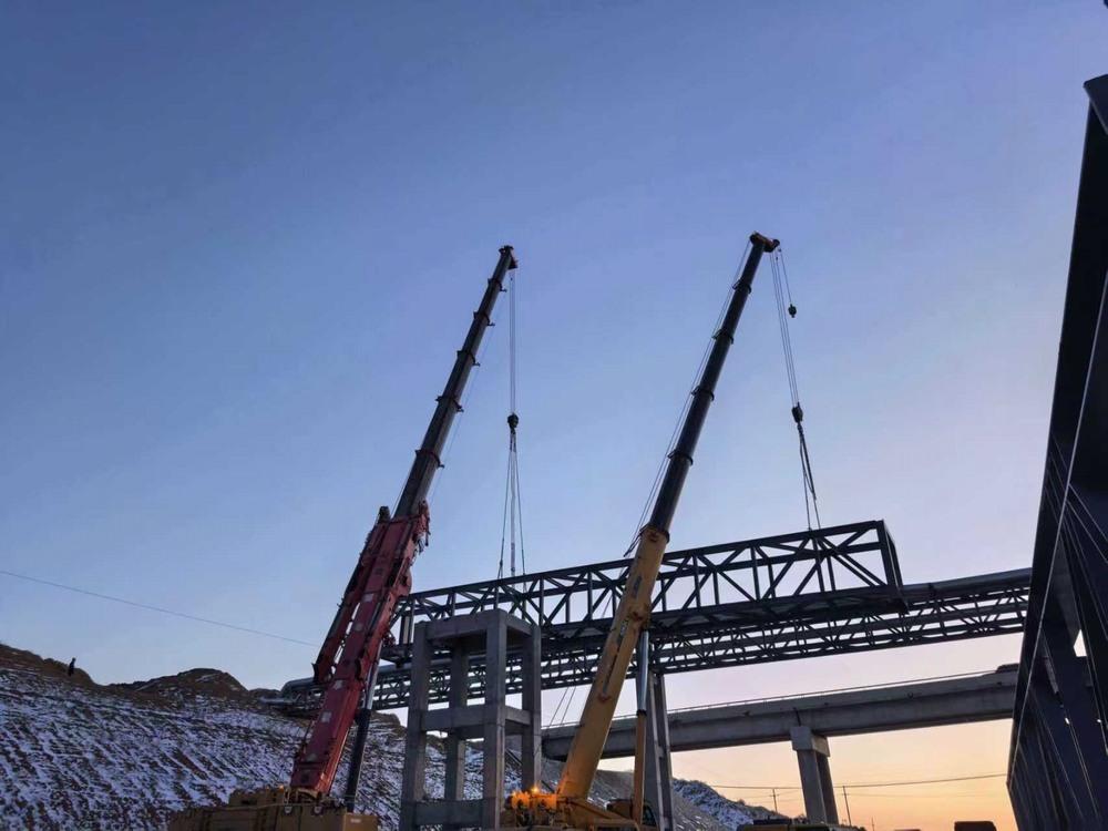 陜煤建設(shè)渭南分公司第二安裝項(xiàng)目部：鏖戰(zhàn)寒冬 架起通途