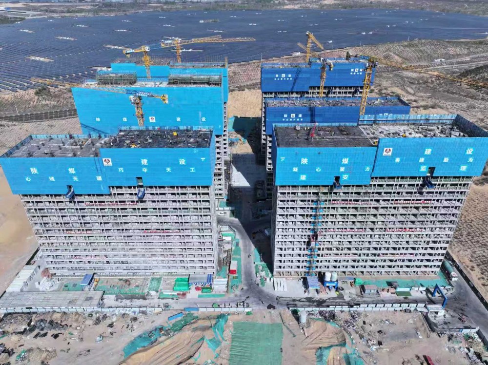 榆林化學(xué)倒班宿舍2#樓提前封頂，開啟項目交付新征程